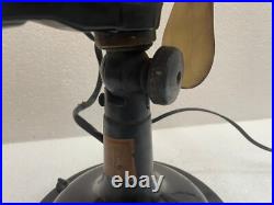 Old Antique Rare Marelli Verno No. 2836167 Electric Table Fan, Made In Italy