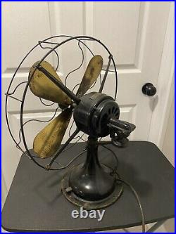 Old Antique Vtg R&m Robbins & Myers No 3854 Oscillating Electric Fan