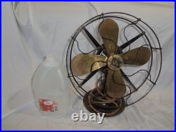 Old Robbins & Myers 13 Brass Blade Fan Model 2110 Works