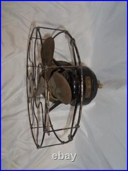 Old Robbins & Myers 13 Brass Blade Fan Model 2110 Works