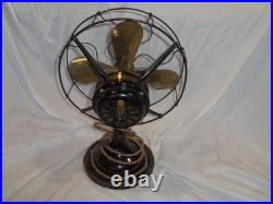 Old Robbins & Myers 13 Brass Blade Fan Model 2110 Works