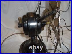 Old Robbins & Myers 13 Brass Blade Fan Model 2110 Works
