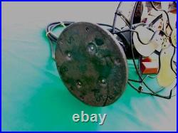 Old Robbins & Myers 9 Brass Blade 3-speed Oscillating Fan Model 3600 Works