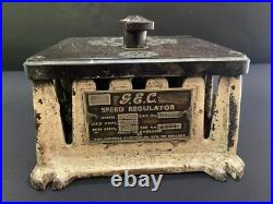 Old Vintage Cast Iron & Bakelite GEC Armor Ceiling Fan Speed Regulator, England
