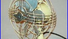 Old antique vtg 1930s Small 8 General Electric Fan GE Oscillating Works Great