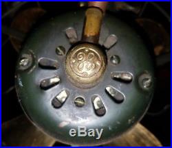 Original Antique GE Whiz Fan Brass Blade 1920s General Electric Telescoping Vtg