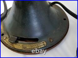 Original Antique General Electric Brass Blade Oscillating Fan 13 Type AUU AF1