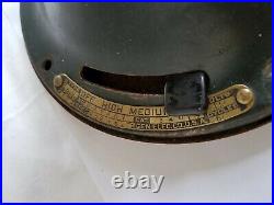 Original Antique General Electric Brass Blade Oscillating Fan 13 Type AUU AF1