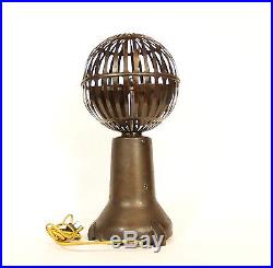 Outstanding 1925 S. A. X. Vertical Banker's Fan 20 High withSpherical Steel Cage