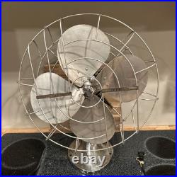 Pre War HUNTER Zephair #265 Type C-16 16 Inch Electric 3-Speed Table Fan 40s