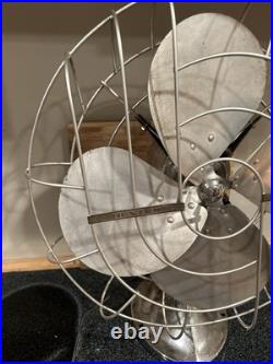 Pre War HUNTER Zephair #265 Type C-16 16 Inch Electric 3-Speed Table Fan 40s