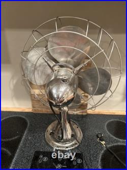 Pre War HUNTER Zephair #265 Type C-16 16 Inch Electric 3-Speed Table Fan 40s