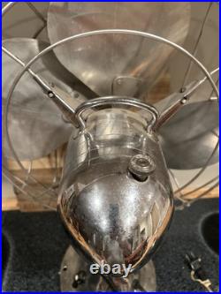 Pre War HUNTER Zephair #265 Type C-16 16 Inch Electric 3-Speed Table Fan 40s