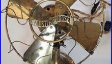 RARE Brass Antique Westinghouse Table Fan