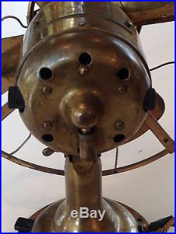 RARE Brass Antique Westinghouse Table Fan
