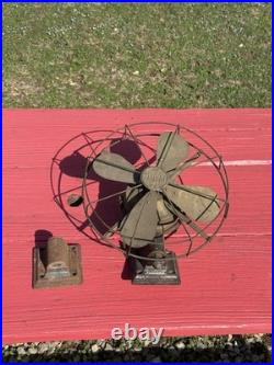 RARE Diehl 12 PULLMAN Electric TRAIN CAR Fan Circa 1913 Extra Base WOW