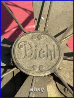 RARE Diehl 12 PULLMAN Electric TRAIN CAR Fan Circa 1913 Extra Base WOW