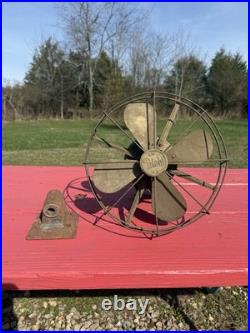 RARE Diehl 12 PULLMAN Electric TRAIN CAR Fan Circa 1913 Extra Base WOW