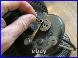 RARE EMERSON PANCAKE FAN 12 No. 12666 6BB/BC OSCILLATOR with ORNATE BASE TESTED