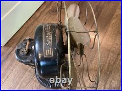RARE EMERSON PANCAKE FAN 12 No. 12666 6BB/BC OSCILLATOR with ORNATE BASE TESTED