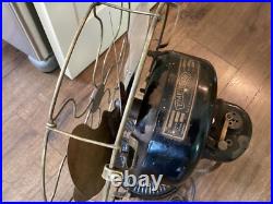 RARE EMERSON PANCAKE FAN 12 No. 12666 6BB/BC OSCILLATOR with ORNATE BASE TESTED