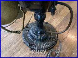 RARE EMERSON PANCAKE FAN 12 No. 12666 6BB/BC OSCILLATOR with ORNATE BASE TESTED