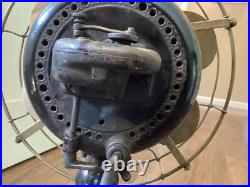 RARE EMERSON PANCAKE FAN 12 No. 12666 6BB/BC OSCILLATOR with ORNATE BASE TESTED