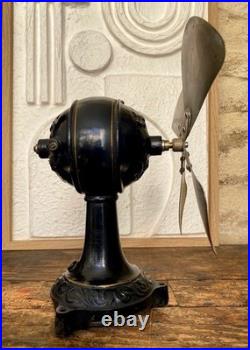 RARE Marelli DECOR Antique Electric Fan Ornate Decorated Body Fan