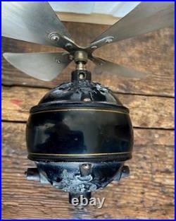 RARE Marelli DECOR Antique Electric Fan Ornate Decorated Body Fan
