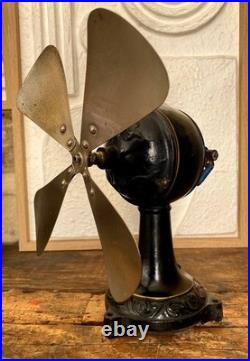 RARE Marelli DECOR Antique Electric Fan Ornate Decorated Body Fan