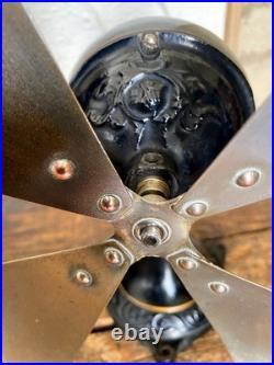 RARE Marelli DECOR Antique Electric Fan Ornate Decorated Body Fan