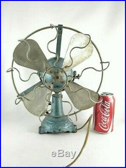 RARE Original 10 Ball Motor & Ornate Foot MARELLI Antique Early Electric Fan