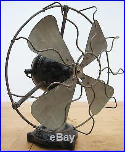 RARE Vintage Electric Fan with Brass Blades and Cage, Very Early maybe pre WW1