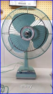 RARE Vintage MITSUBISHI Electric Fan Antique Showa Retro 3 Stages Japan Remote