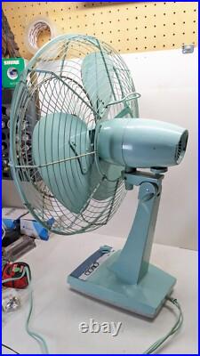RARE Vintage MITSUBISHI Electric Fan Antique Showa Retro 3 Stages Japan Remote