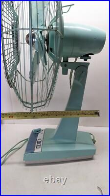 RARE Vintage MITSUBISHI Electric Fan Antique Showa Retro 3 Stages Japan Remote