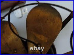 RARE! Vintage Robbins & Myers No. 2404 6-Brass Bladed AC Fan For Parts/Restore