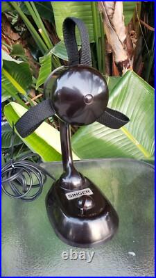 RESTORED Antique Vintage Electric Fan Singer Ribbonaire Working 1930s 1940s