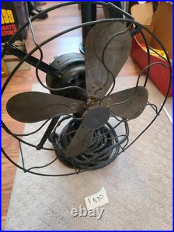 R&M Westinghouse Oscillating Table Fan Antique Parts Robbins & Myers 1b30