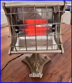 Radia Heater Vtg Art Deco Electric Portable 1930s TESTED & WORKS Heat Lamp