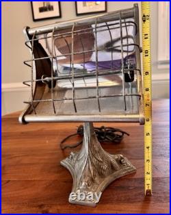 Radia Heater Vtg Art Deco Electric Portable 1930s TESTED & WORKS Heat Lamp