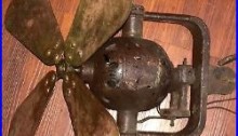 Rare Antique Cast Iron Brass Ceiling Fan Ge Emerson Tesla Westinghouse Edison