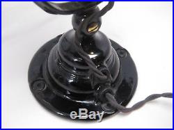 Rare Antique EMERSON Black Cast Iron Bullwinkle Brass Blades Electric Fan 19644