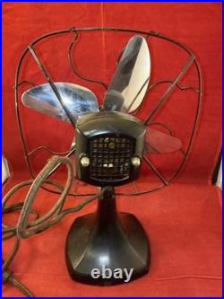 Rare Antique Electric 1900's LIONEL Oscillating Desk Fan 9 Cage PARTS/REPAIR