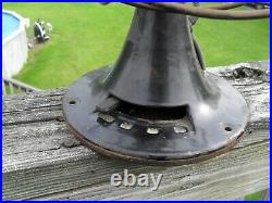 Rare Antique Emerson 27666 six 6 brass blade oscillating electric fan NICE