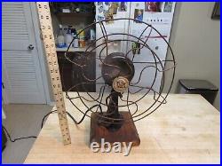 Rare Antique Robbin's Myers Wall Mount electric Fan, Working