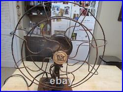 Rare Antique Robbin's Myers Wall Mount electric Fan, Working