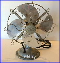 Rare Antique Vintage Limit Table Fan Made In England Model No. J8 55