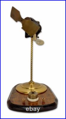 Rare Antique c 1880 Electro Dynamic Co. Brass Electric Fan Motor Bipolar