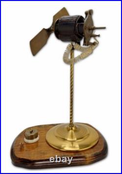 Rare Antique c 1880 Electro Dynamic Co. Brass Electric Fan Motor Bipolar
